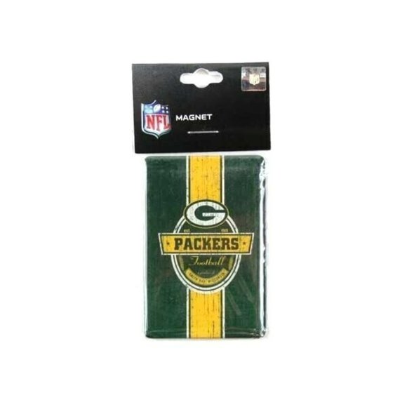 GREEN BAY PACKERS Team Spirit Logo Fridge Magnet NIB 3" x 2" NEW NFL Licensed - Picture 1 of 2